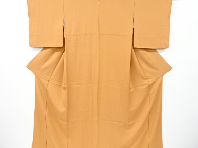 リサイクル　織り柄一つ紋色無地着物